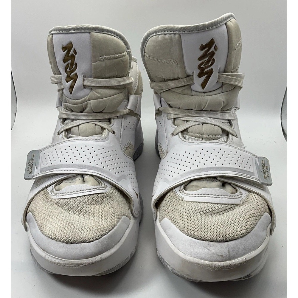 Jordan Zion 2 TB White Metallic Gold 2022 Men's Size 8.5 DQ7688-170 - Picture 3 of 10